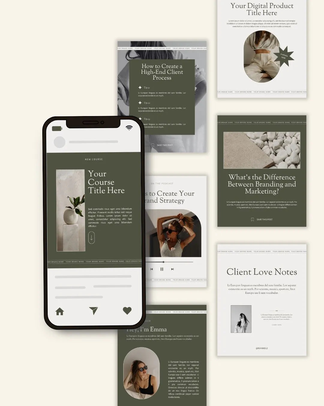 Olive - Instagram Templates