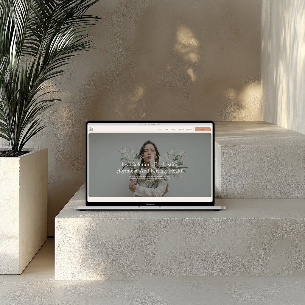 Radiant Roots - Showit Website Template