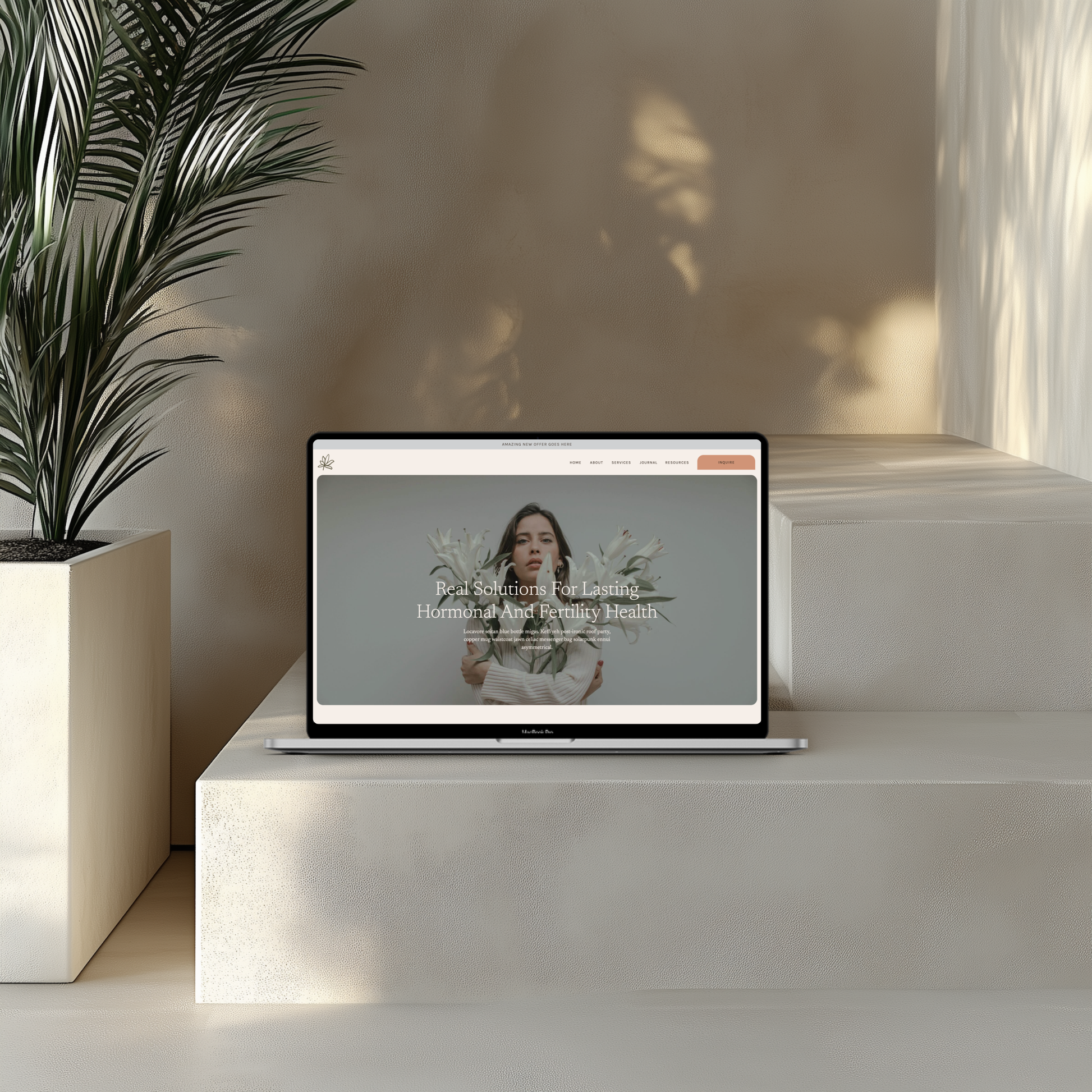 Radiant Roots - Showit Website Template