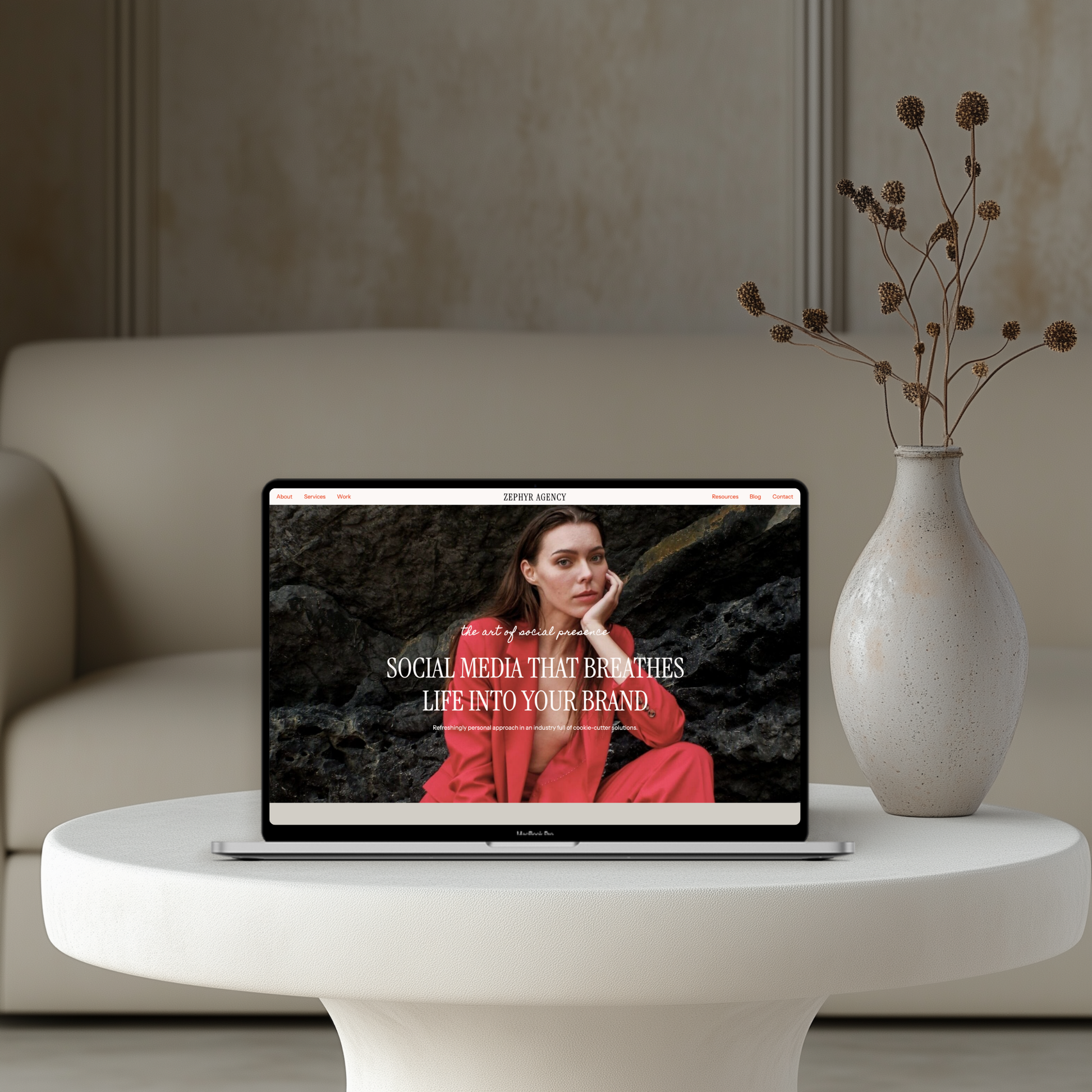 Zephyr Agency - Showit Website Template